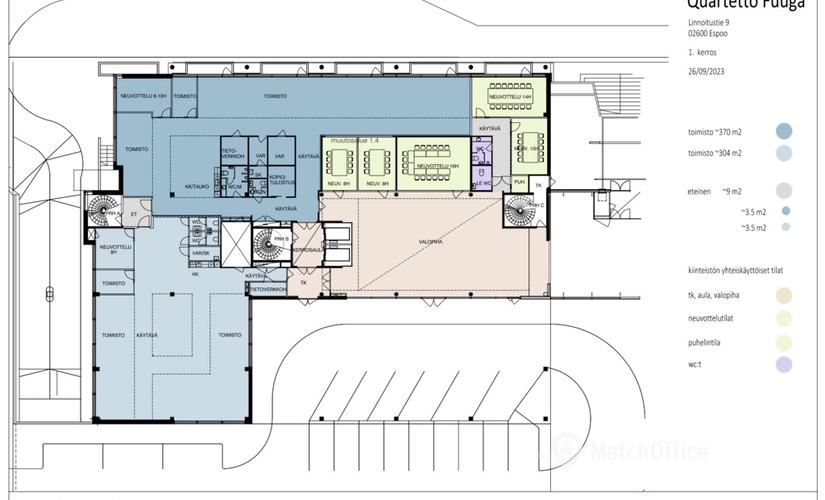 Vapaat toimistotilat - Espoo, Linnoitustie 9, (02600)  - 3 | MatchOffice.fi