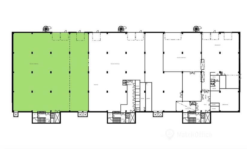 1549 m² Workshop space rental in Vantaa, Vanha Porvoontie 231 (01380) - 1 | MatchOffice.com