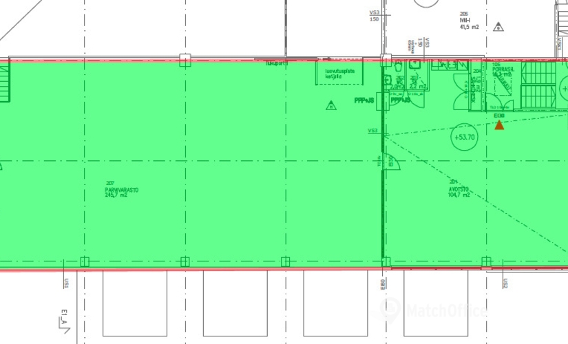 2212 m² Warehouse storage up for rent in Vantaa, Tahkotie 1 (01740) - 1 | MatchOffice