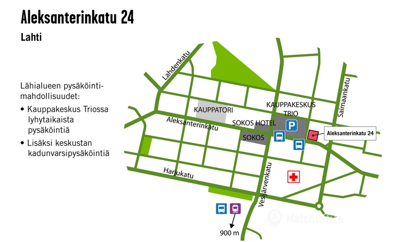 Vuokraa toimistotila - Lahti, Aleksanterinkatu 24b, (15140)  - 2 | MatchOffice.fi