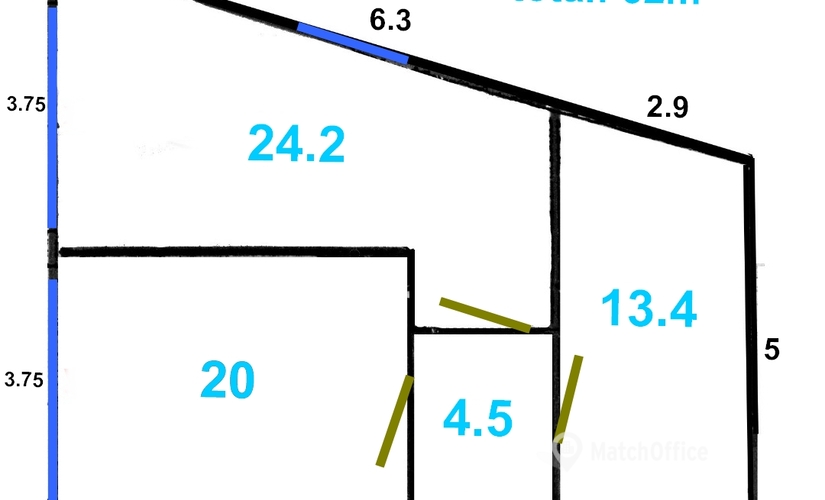 62 m² Serviced office place available to rent in Nice, 9 (06340) - 2 | MatchOffice.com
