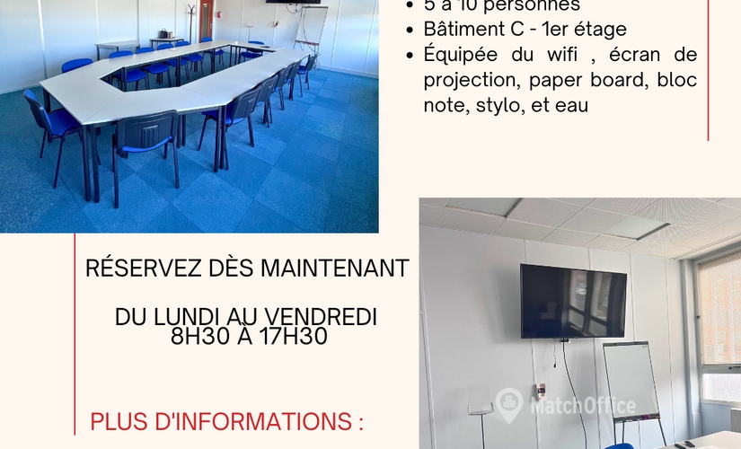 Espaces reunion à location à Le Plessis Belleville 42 m², Avenue Georges Bataille 5 - 3 | MatchOffice.fr