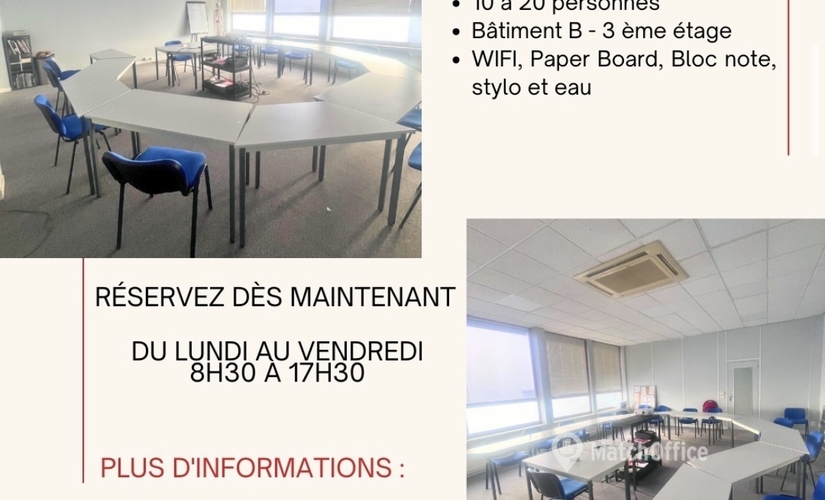 45 m² Conference room in Le Plessis Belleville, Avenue Georges Bataille 5 (60330) - 0 | MatchOffice.com