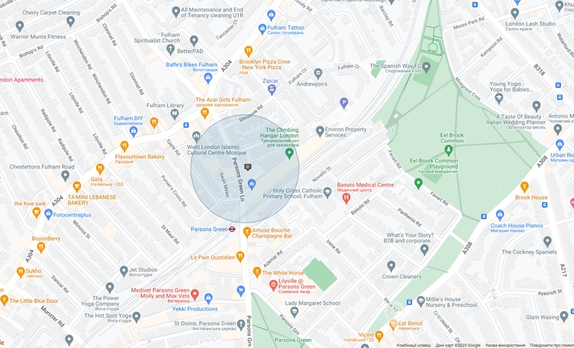 Business center Parsons Green Lane 27 SW6 4HH West London