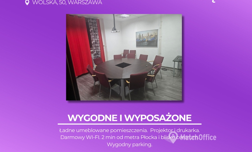 80 m² Conference room in Warszawa Wola, Wolska 50 (01-187) - 2 | MatchOffice.com