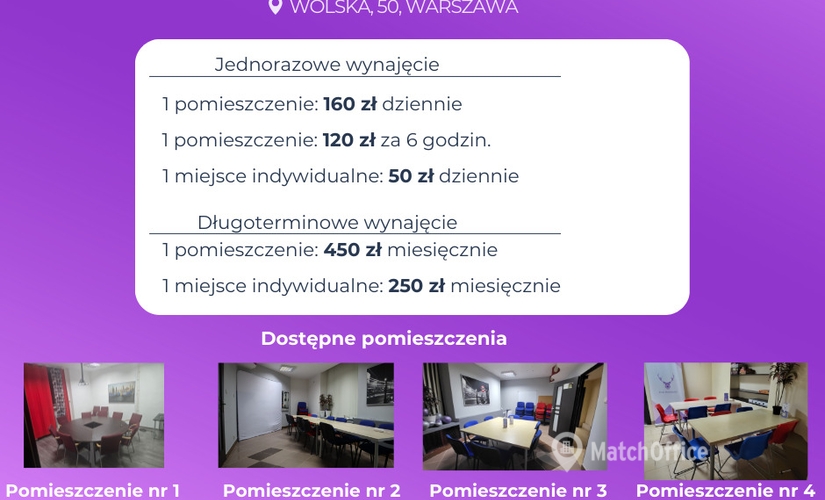 80 m² Conference space in Warszawa Wola, Wolska 50 (01-187) - 4 | MatchOffice.com