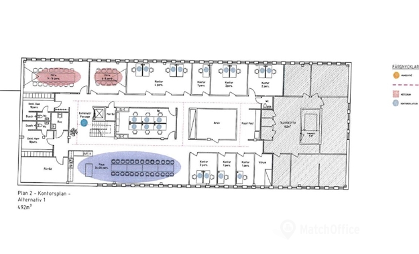 Kontorslokaler(Yta:181 m²) för uthyrning i Gävle, Beckasinvägen 16, 803 09 Gävle. Lång- och korttidsuthyrning | MatchOffice.se