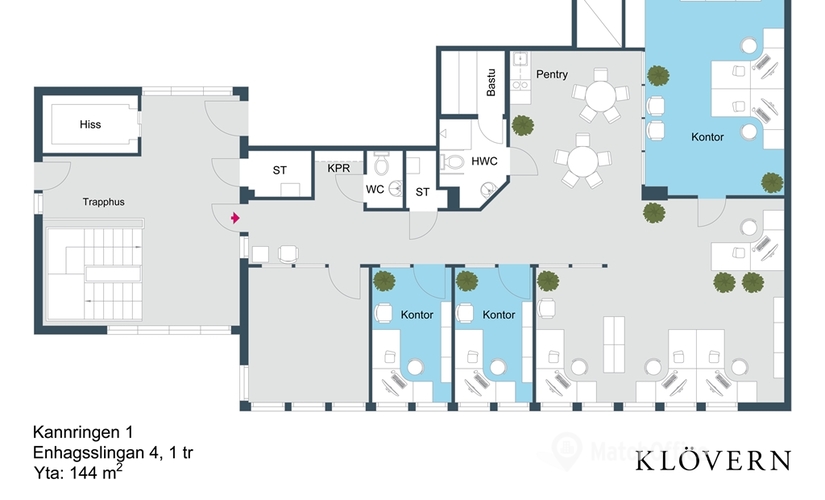 Kontor TÄBY, Enhagsslingan 4 187 40 Täby
