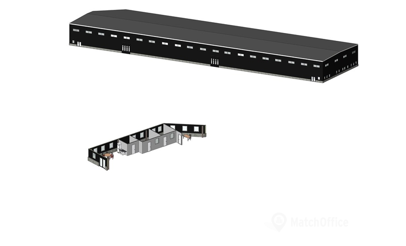 1370 m² Office warehouse rental in Stockholm Norrort, Kungsängen (196 37) - 1 | MatchOffice