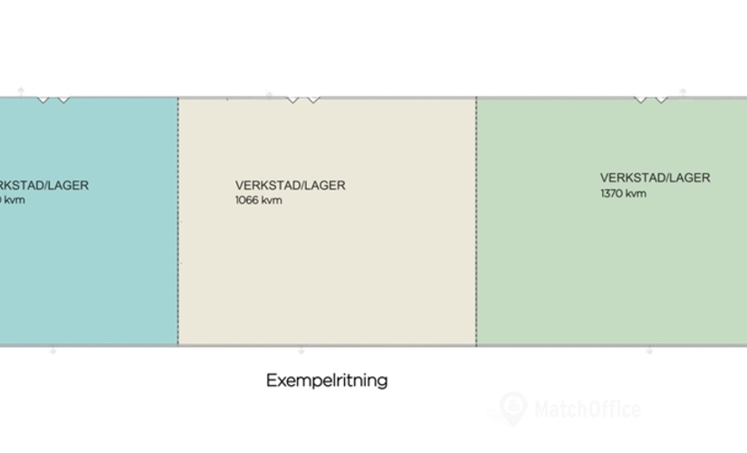 1370 m² Warehouse for rent in Stockholm Norrort, Kungsängen (196 37) - 2 | MatchOffice.com