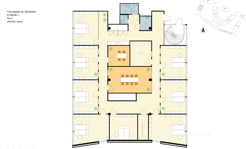 346 m² bekväma Kontorslokaler att hyra i Kista, KISTA (164 74) möter alla dina önskemål  - 4 | MatchOffice.se