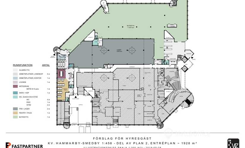 1928 m² kommersiell Butik att hyra i Stockholm Norrort, Upplands Väsby (194 61) - 3 | MatchOffice.se