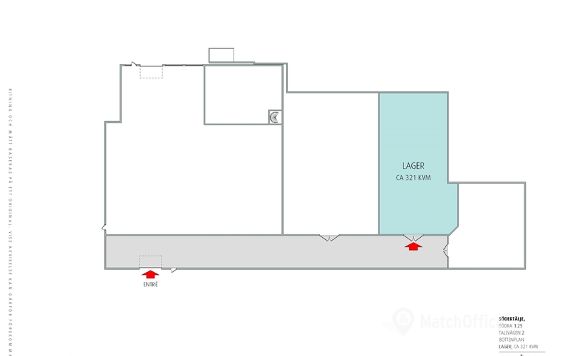 321 m² Lagerutrymme att hyra i Södertälje, Södertälje (151 38) - 2 | MatchOffice