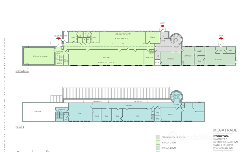907 m² Företagspark för uthyrning i Stockholm Norrort, Upplands Väsby (194 45) - 2 | MatchOffice.se