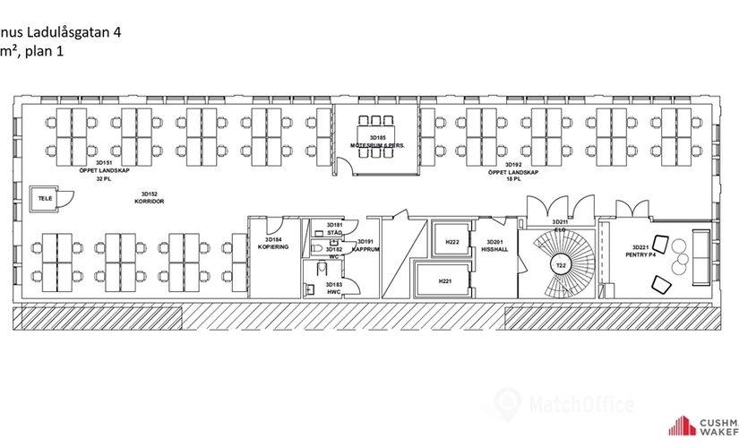 Kontor(Yta:375 m²)	för uthyrning i Stockholm, Magnus Ladulåsgatan 10, 118 66 Södermalm. Lång- och korttidsuthyrning | MatchOffice.se