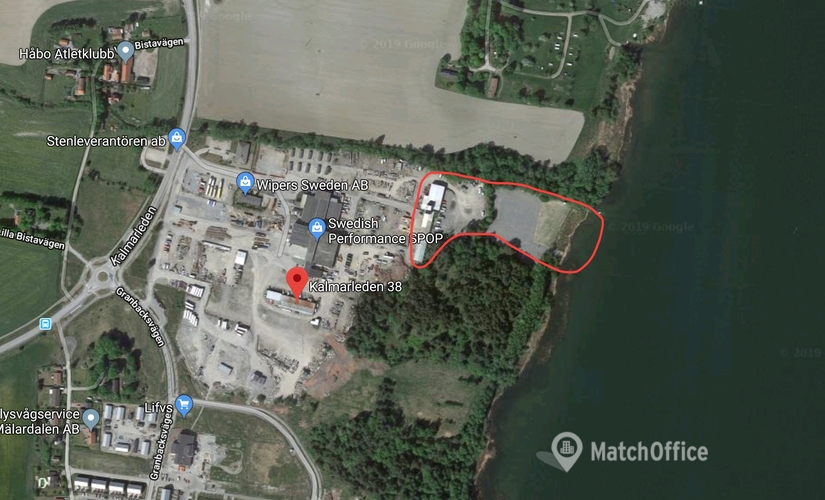 Lagerlokal(Yta:10000 m²) att hyra i Kalmarleden 38, 746 37 Håbo. Endast från verifierade hyresvärdar | MatchOffice.se