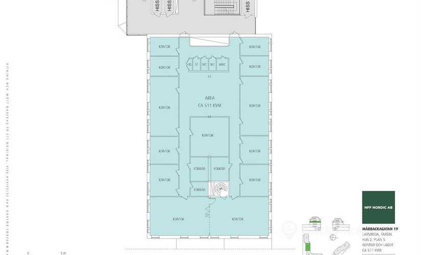 511 m² bekväma Kontor för uthyrning i Farsta, Mårbackagatan 19 (123 43) möter alla dina önskemål - 0 | MatchOffice
