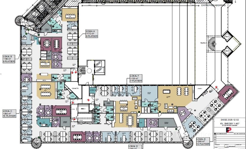 Kontorslokaler(Yta:770 m²) för uthyrning i Johanneslundsvägen 12, 194 61 Upplands Väsby. Inga extra avgifter | MatchOffice.se