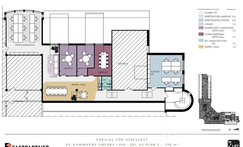 Kontorsplatser(Yta:206 m²) att hyra i Johanneslundsvägen 4, 194 61 Upplands Väsby. Bra läge | MatchOffice.se