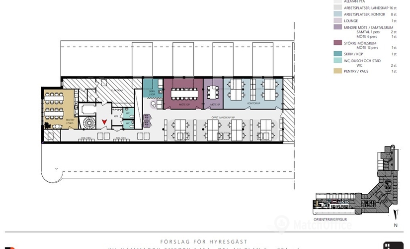Kontorsutrymme(Yta:274 m²)	att hyra i Johanneslundsvägen 6, 194 61 Upplands Väsby. Lång- och korttidsuthyrning | MatchOffice.se