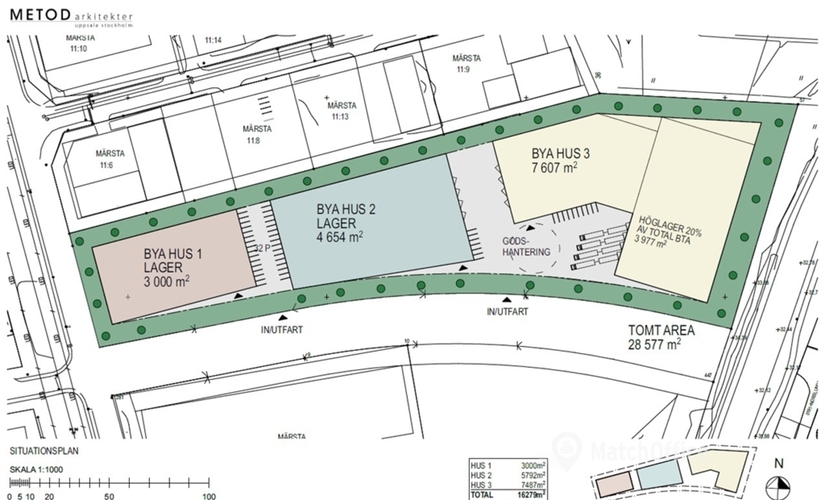 Lagerlokal(Yta:15000 m²) att hyra i Arlandastad, Industrigatan, 195 60 Sigtuna. Fullt utbud av faciliteter | MatchOffice.se