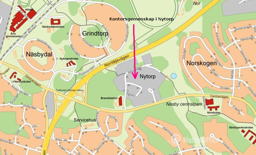 Kontorslokaler(Yta:472 m²) för uthyrning i Täby, Nytorpsvägen 32, 183 71 Täby. Endast från verifierade hyresvärdar | MatchOffice.se