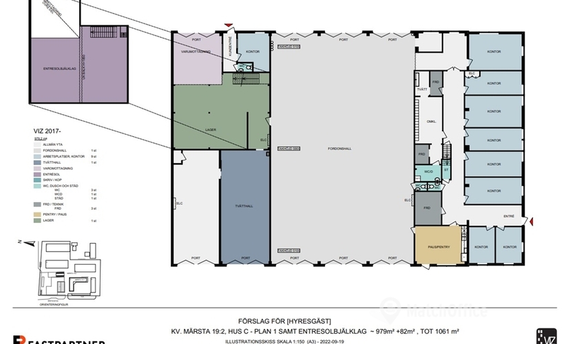 Lagerutrymme(Yta:1056 m²) för uthyrning i Arlandastad, Bristagatan 16, 195 60 Stockholm Norrort. Inga extra avgifter | MatchOffice.se
