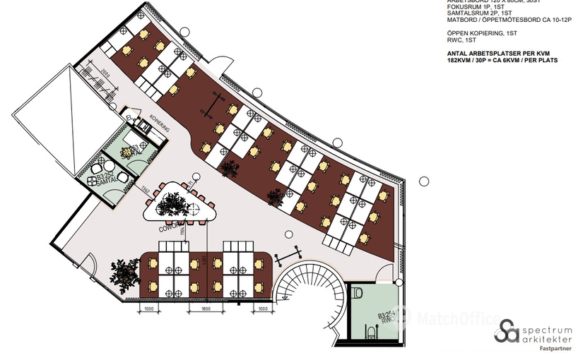 Kontorshotell(Yta:200 m²) för uthyrning i Gustav III:s Boulevard 34, 169 73 Solna. Lång- och korttidsuthyrning | MatchOffice.se