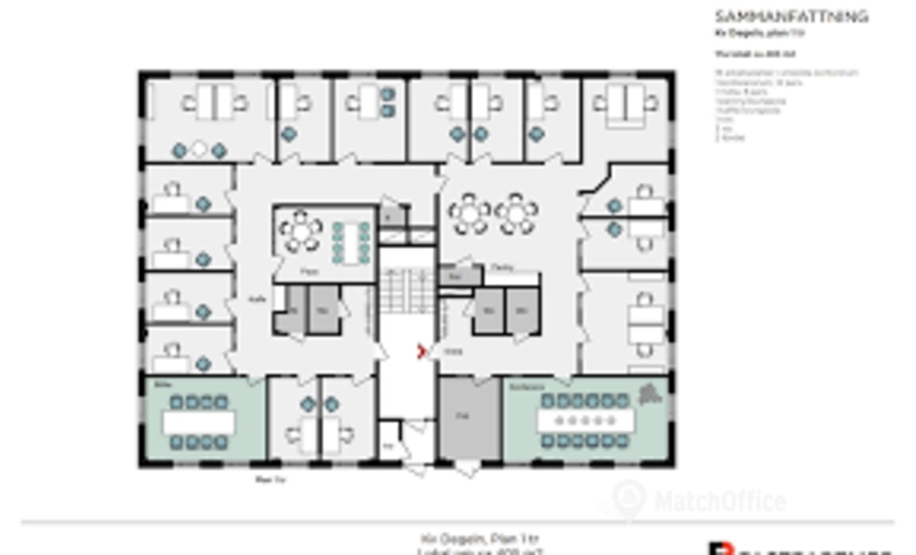Kontorsplatser(Yta:359 m²)	för uthyrning i Täby, Nytorpsvägen 32, 183 71 Täby. Inga extra avgifter | MatchOffice.se