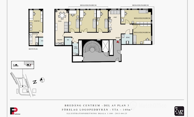 Kontorsrum(Yta:86 m²) att hyra i Skärholmen, Bredängstorget 1, 127 32 Farsta. Fullt utbud av faciliteter | MatchOffice.se