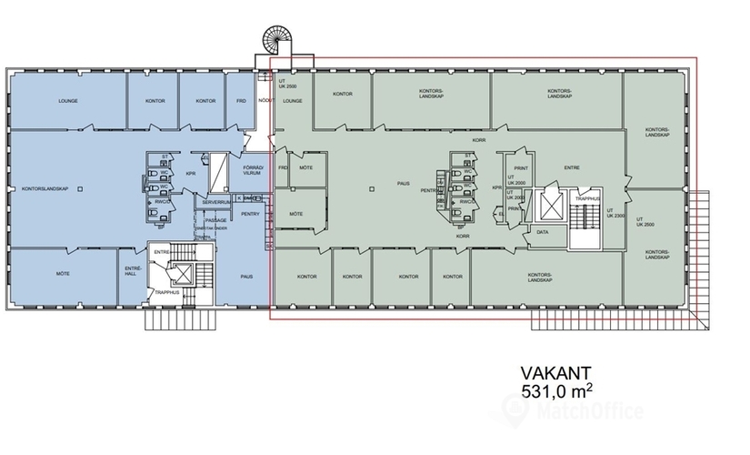 Kontorsplatser(Yta:531 m²)	för uthyrning i Arlandastad, Maskingatan 3, 195 60 Sigtuna. Inga extra avgifter | MatchOffice.se
