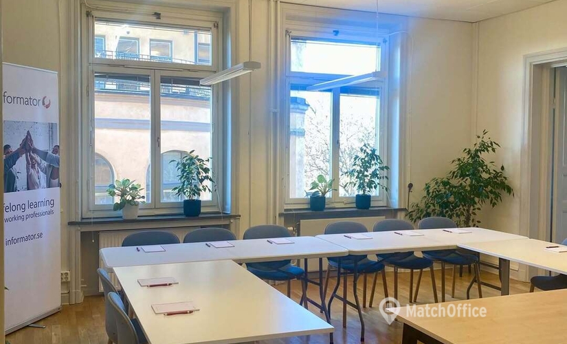 Konferensrum(Yta:) för uthyrning i Tegnérlunden 3, 111 61 Stockholm City. Lång- och korttidsuthyrning | MatchOffice.se