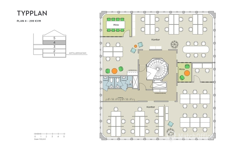 Affärscentrum(Yta:1482 m²) för uthyrning i Artillerigatan 64, 114 45 Östermalm. Tillgång 24/7 | MatchOffice.se