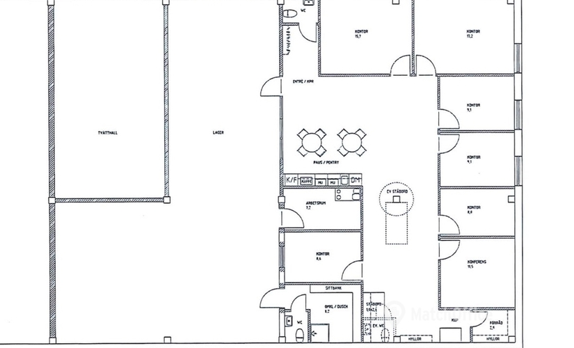Lager(Yta:268 m²) för uthyrning i Arlandastad, Bristagatan 16С, 195 60 Sigtuna. Bra val | MatchOffice.se																	