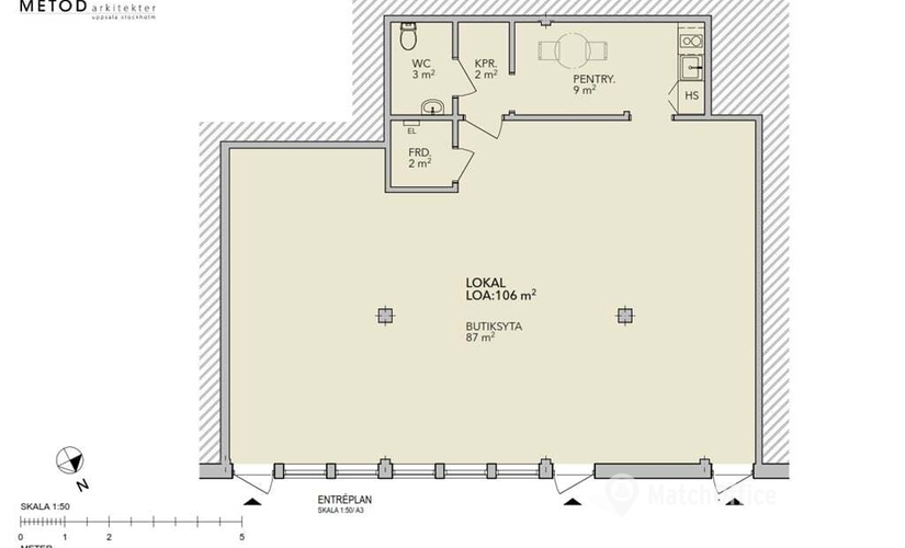 104 m² Store for rent in Sigtuna, Nymärsta torg 5 (195 30) - 0 | MatchOffice.com