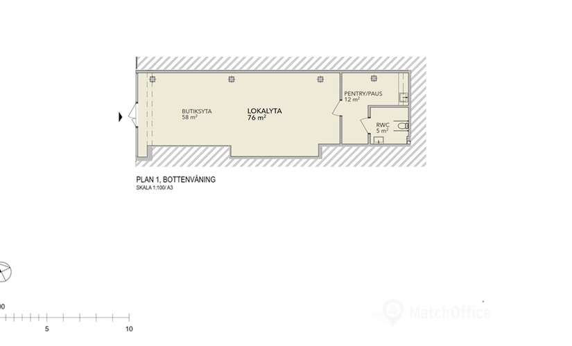 Butik(Yta:104 m²) för uthyrning i Nymärsta torg 5, 195 30 Sigtuna. Inga extra avgifter | MatchOffice.se