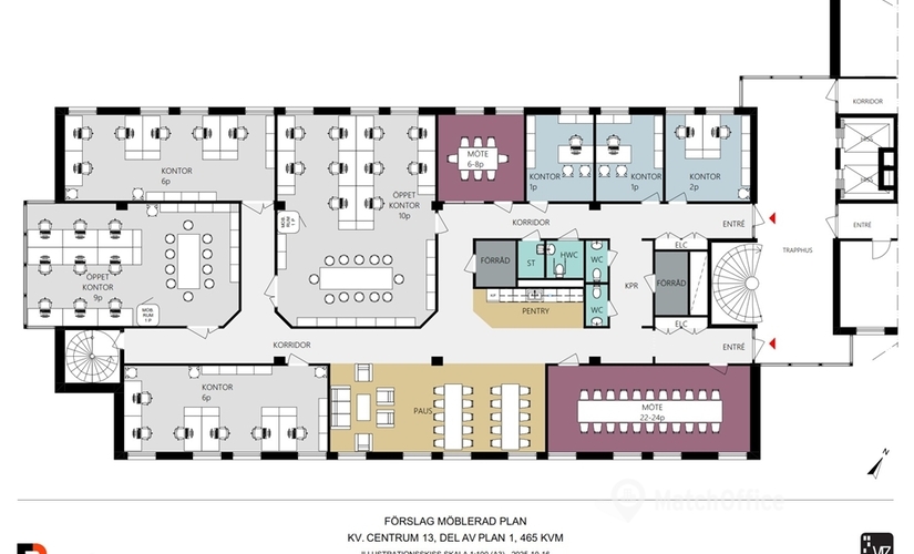 Kontor(Yta:465 m²)	att hyra i Sollentuna, ANIARAPLATSEN 4-6, 191 47 Sollentuna. Handikappanpassad | MatchOffice.se