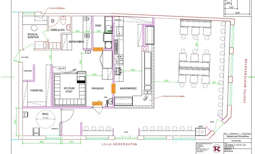 Affärscentrum(Yta:157 m²) för uthyrning i Västra Mårtensgatan 4, 223 51 Lund. Bra läge | MatchOffice.se