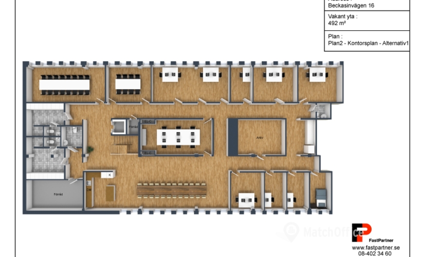 Kontor(Yta:492 m²)	att hyra i Gävle, Beckasinvägen 16, 803 09 Gävle. Handikappanpassad | MatchOffice.se