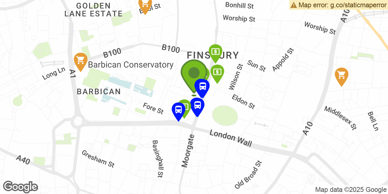 45 Moorfields, EC2Y 9AE The City of London Business centre 55 m²