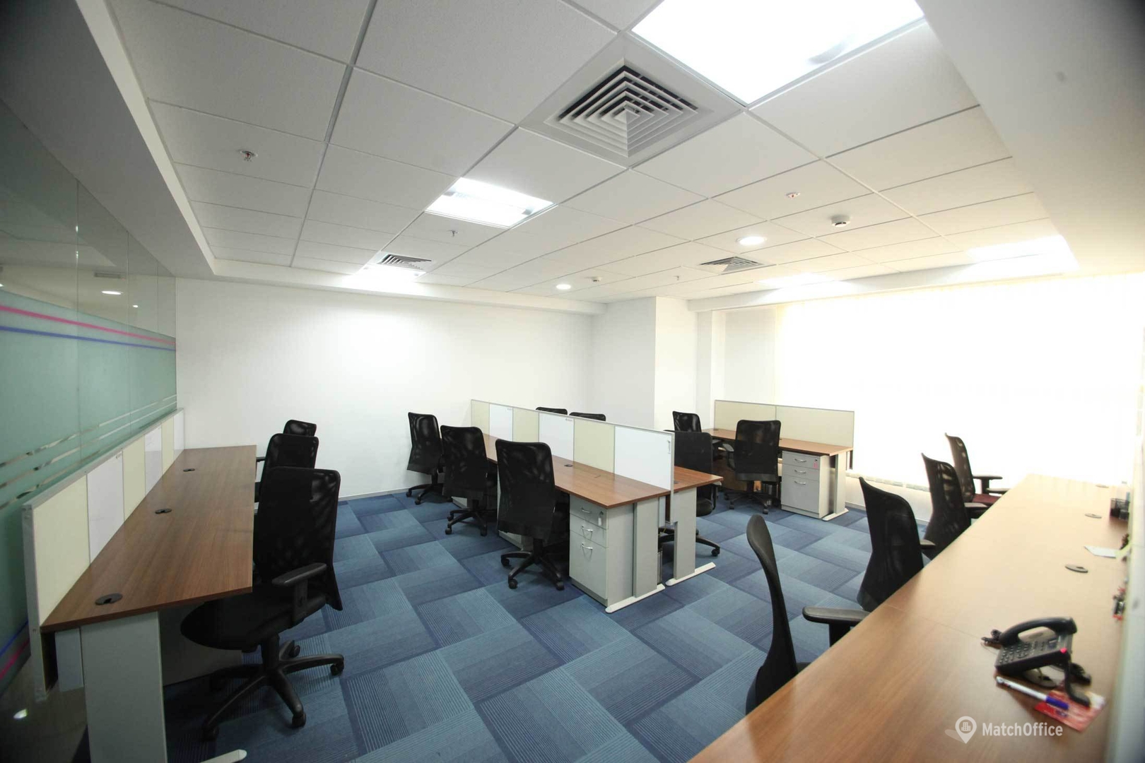 Spacious and fullyequipped business center in Gachibowli, Hyderabad.