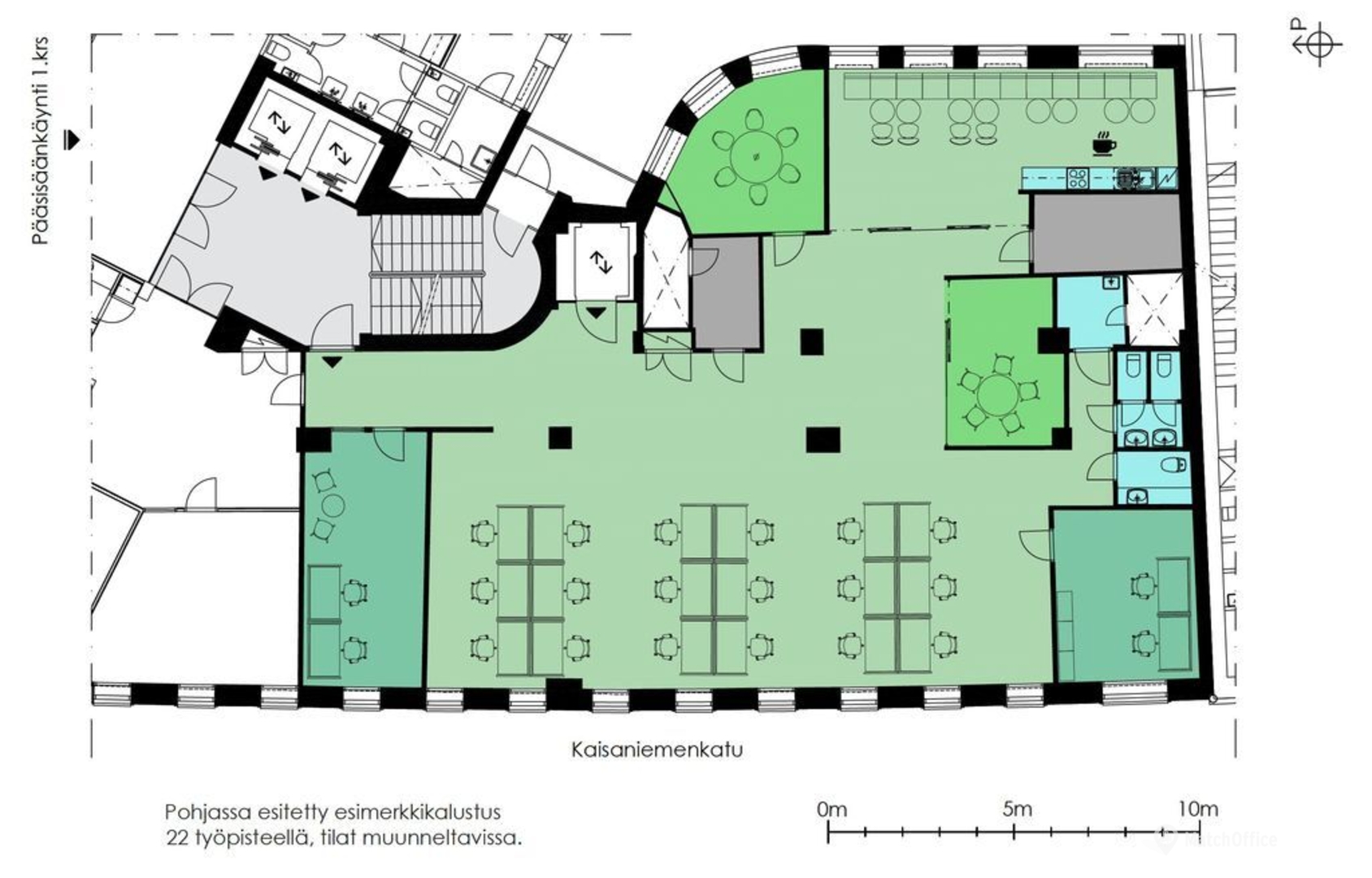 Mikonkatu 15 Helsinki | Toimisto 312 m² 