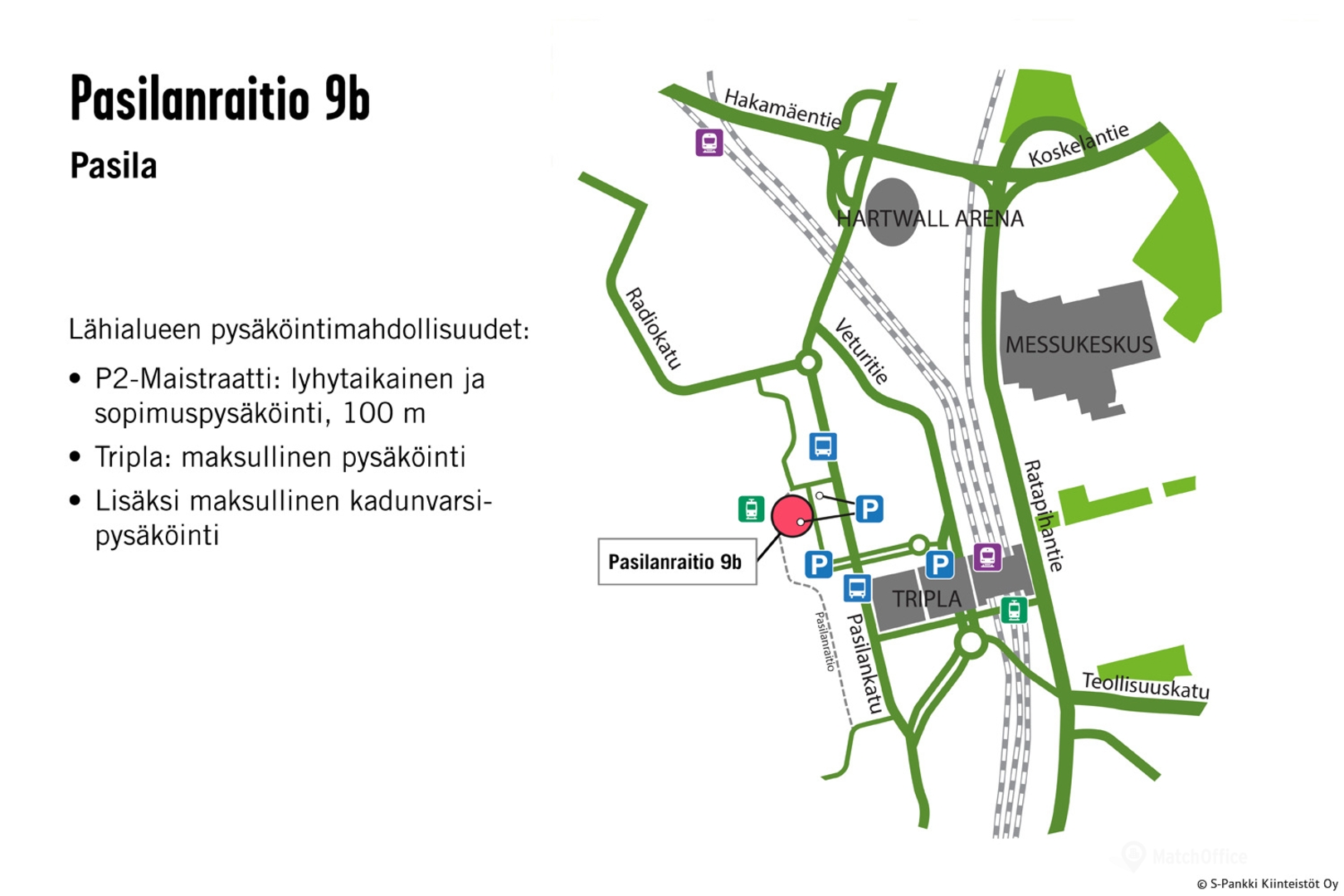 Pasilanraitio 9b Helsinki Toimisto 218 M MatchOffice fi