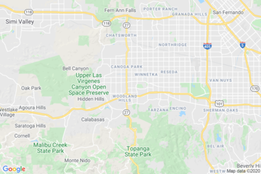 Woodland Hills, CA Map