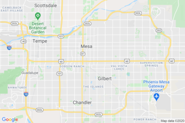 Mesa, AZ Map