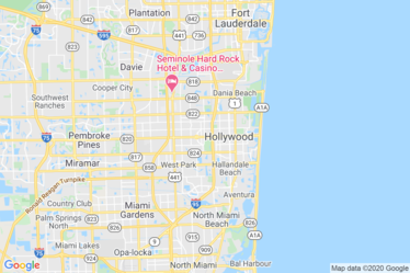 Hollywood, FL Map