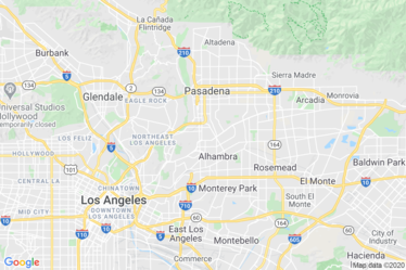 Pasadena, CA Map
