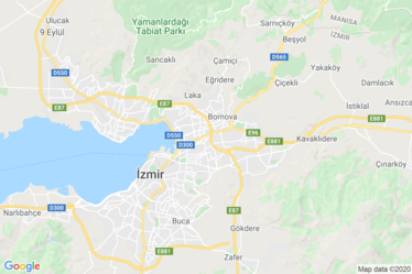 Ízmir Map