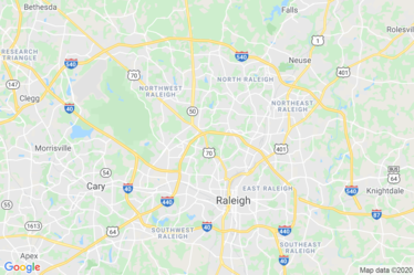 Raleigh, NC Map