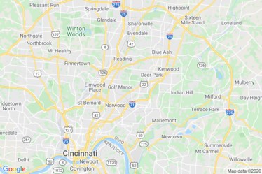 Cincinnati, OH Map